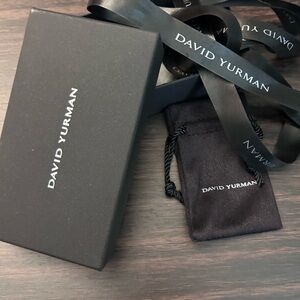 David Yurman Black Box with Pouch and Ribbon